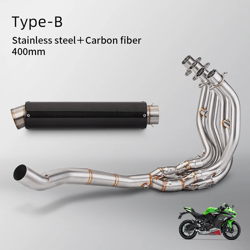 バイク用マフラー、排気システム接続付きマフラーに適合する ZX4R に