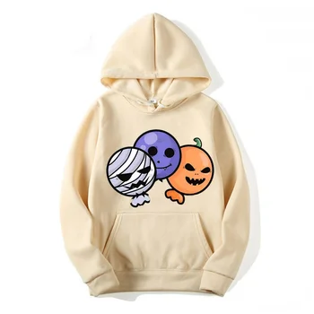 سترة بغطاء للرأس مطبوعة على الموضة لعام 2025، سترة مريحة وفضفاضة عالية الجودة 5