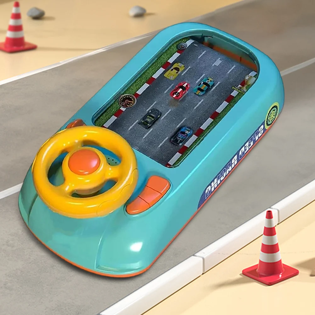 New Children's Racing Game Steering Wheel Toy with Music Kids Driving Simulator Car Racing Adventure Driving Toy Table Games - 5