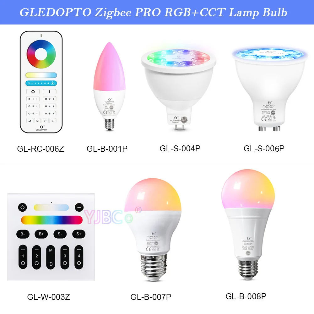 Zigbee 3.0 Pro Rgb+cct 4w/5w/6w/12w Light Bulb Gu10/mr16/e14/e12/e27