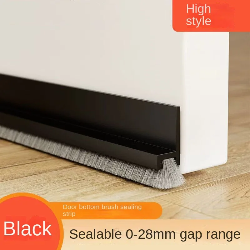 Self-Adhesive 100CM Brush Door Seal Strip - Insect and Sound Proof Barrier for Enhanced Home Comfort