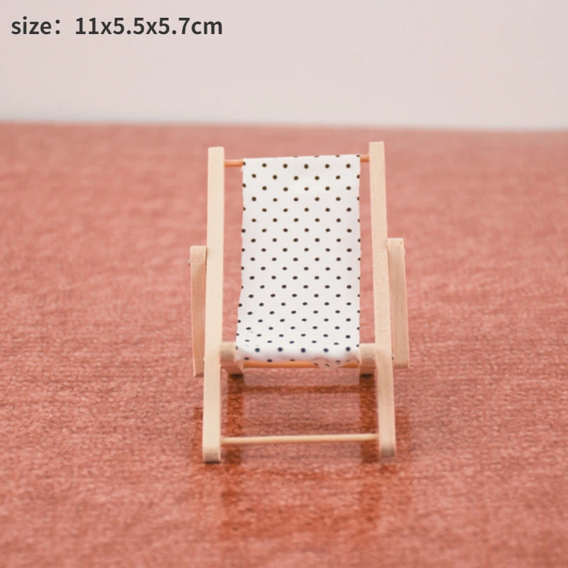 1:12 Dollhouse Miniature Metal Fishing Rod Model Doll Life Scene Decoration Mini boat Mini beach chair Gift Dolls Accessories 