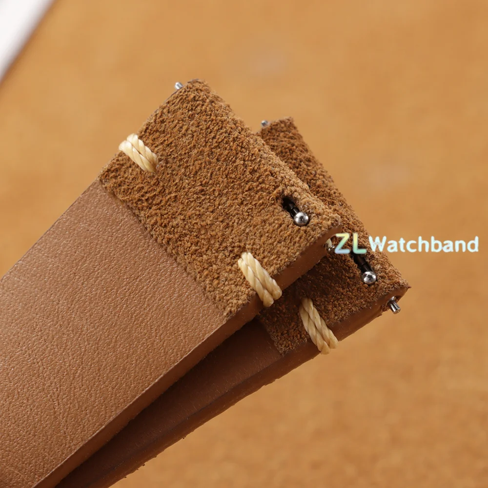 Soft Suede Calfskin Quick Release Watch Strap - Business Bracelet