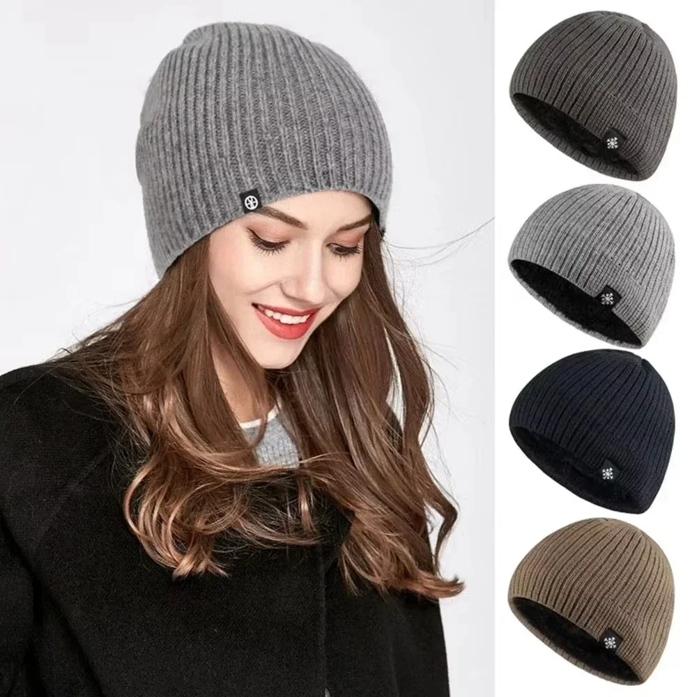 Warm Velvet Knitted Hat for Men and Women with Ear Protection