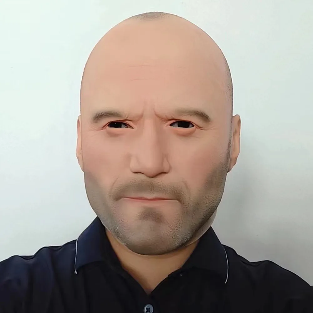 

Novelty Halloween Costume Party Latex Head Mask (Strong man) Adult Man Full Face Mask Cosplay Themed