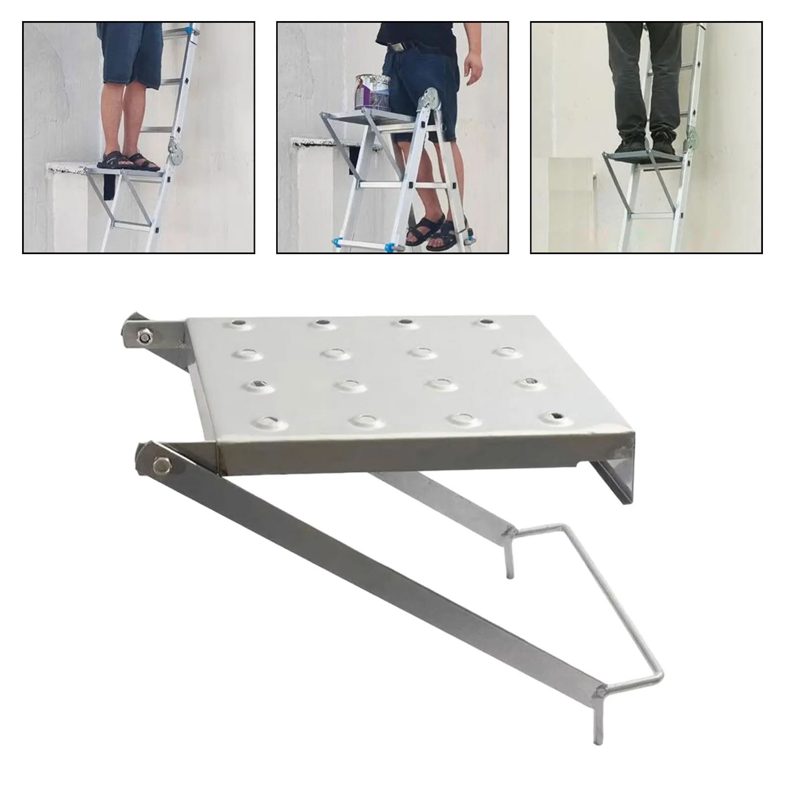 Ladder Work Platform Strong Bearing Capacity Stable Specialized Triangle Platform Storage for Home Outdoor Kitchen work ladder platform