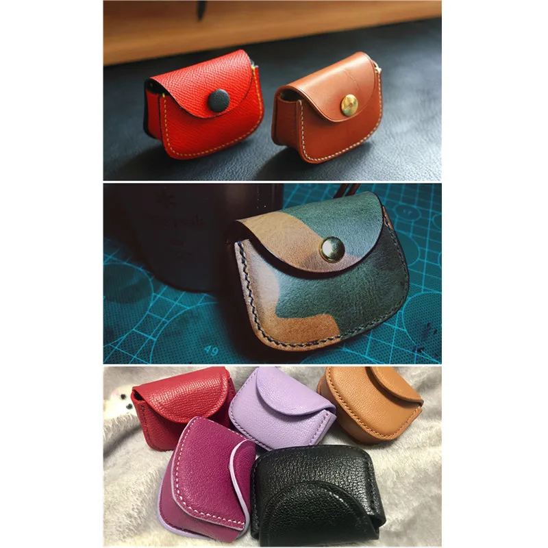 DIY Handmade Leather Craft Drawing Pattern, Headphone Cable Storage Bag, Acrylic Mold, Sewing Design Pattern