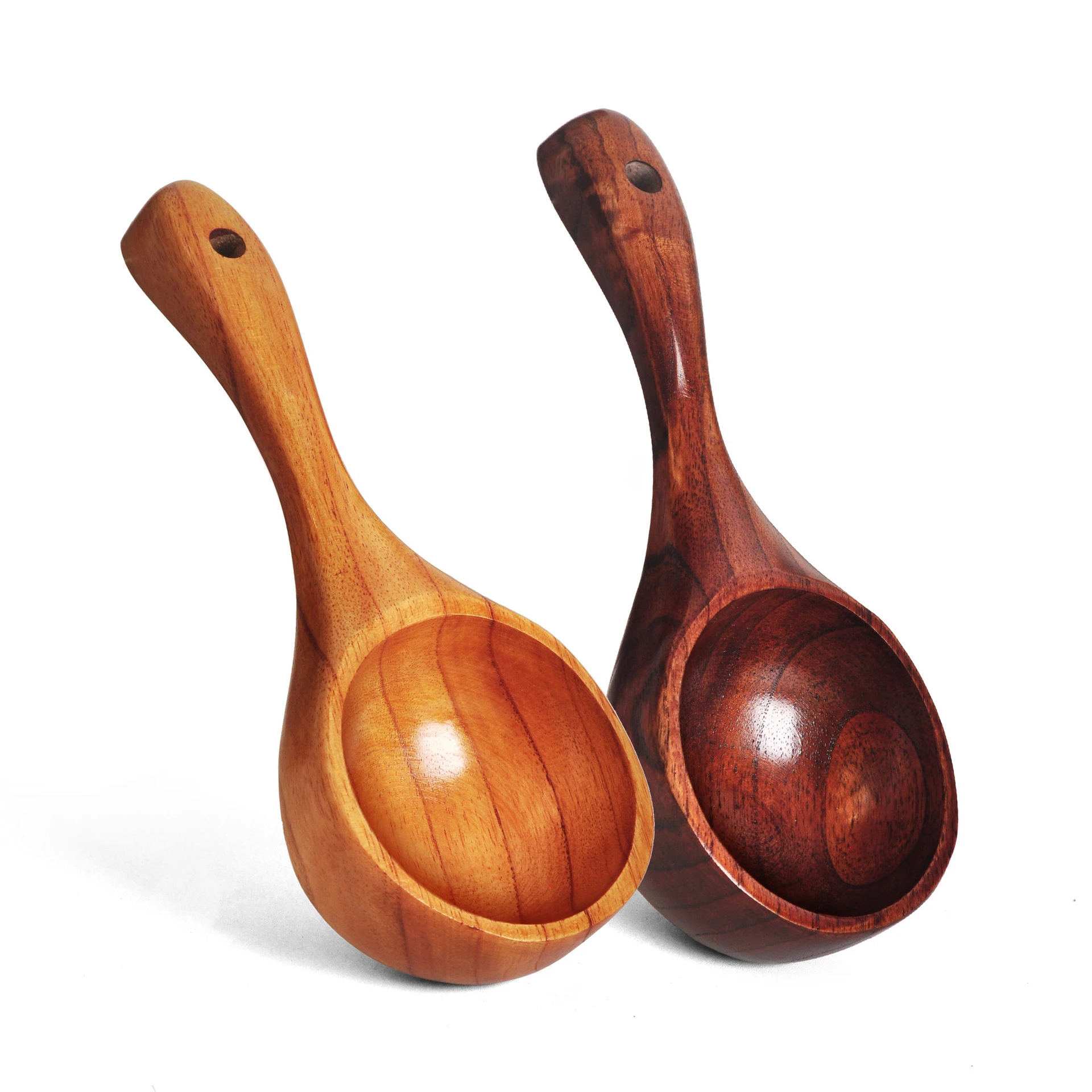 Creative Wooden Soup Spoon Large Capacity Anti-scalding Cooking Spoon Natural Wood Household Restaurant Noodle Ramen Soup