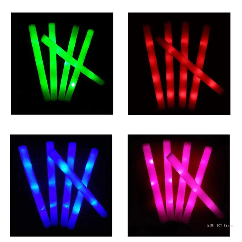 

50pcs Glow Sticks LED Luminous Wand Festive Glowing Products Flea Market Supply