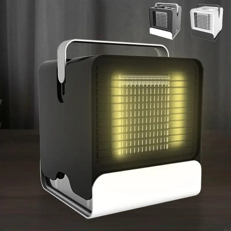 MXLC NEW MINI AIR COOLER 음성 이온 에어컨 팬 기숙사 사무실 USB Small