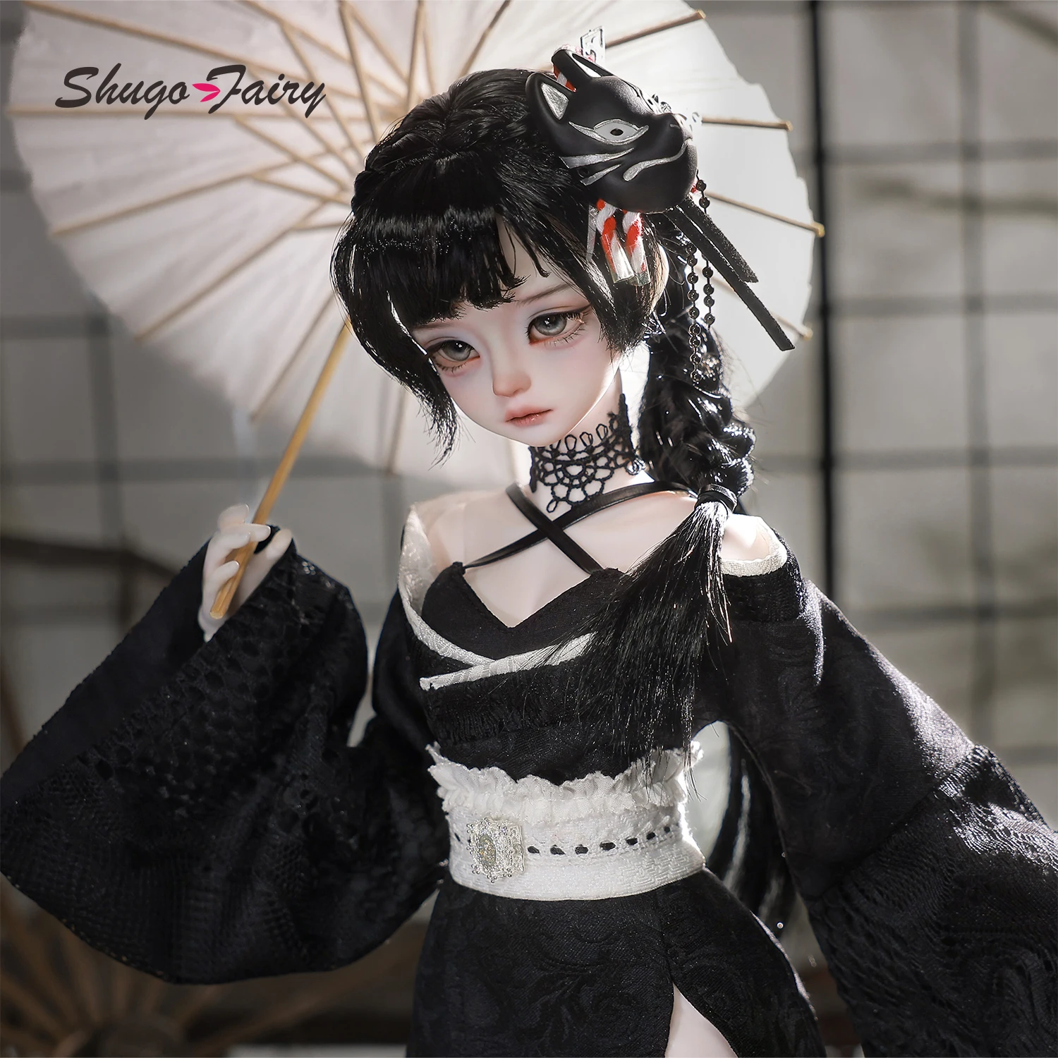 Kikyou E Bjd Doll 1/4 Fullset Warrior Female Bariy Big Chest Japanese Y2k Style Yakuza Princess Wafuku Mafia Shugafairy