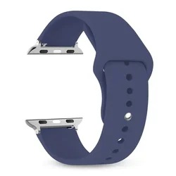 Premium Soft Silicone Smartwatch Strap - Universal Fit Bracelet for 42(S3)-44-45-46-49mm (13 Midnight blue)