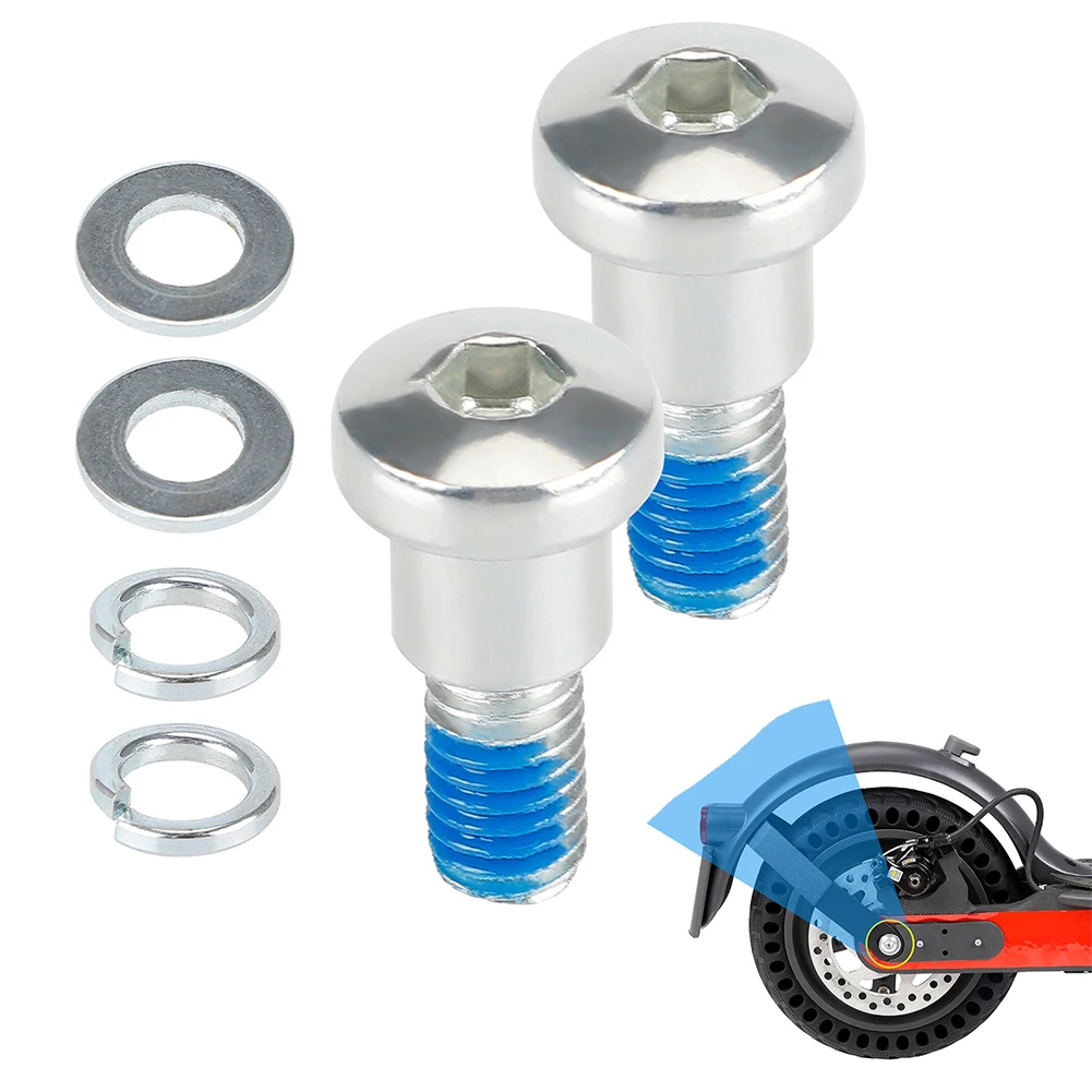 1Pair Electric Scooter Rear Wheel Fixed Bolt Screws Metal For -Xiaomi M365/Pro 21.7X11.7mm Scooter Part Accessories Hard Durable