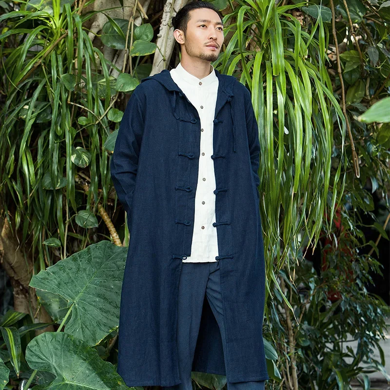 

Fashion Men's woolen Coats Solid Color Single Breasted Lapel Long Coat Jacket Casual Overcoat Trench Spring and Autumn