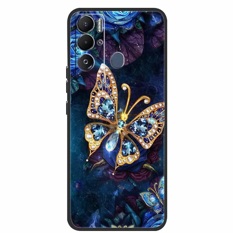 Animal Print Soft Silicone Shockproof Phone Case with Bumper Coque