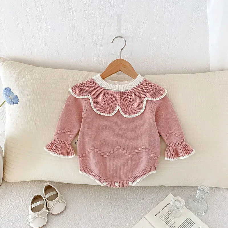 Autumn Baby Knit Bodysuit for Toddler Girls