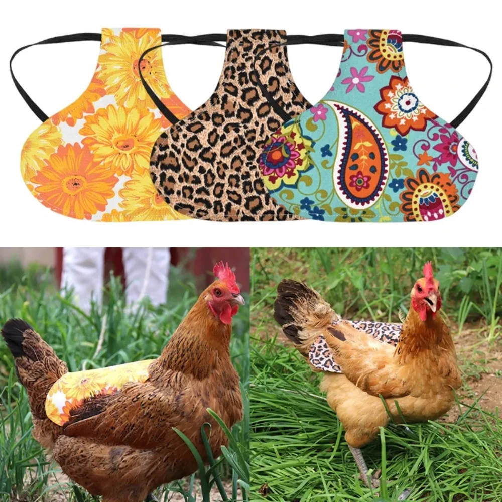 Single Strap Chicken Apron Waterproof Accessories Poultry Warm Back Protector Feather Growth Chicken Jackets Funny Hen Saddle