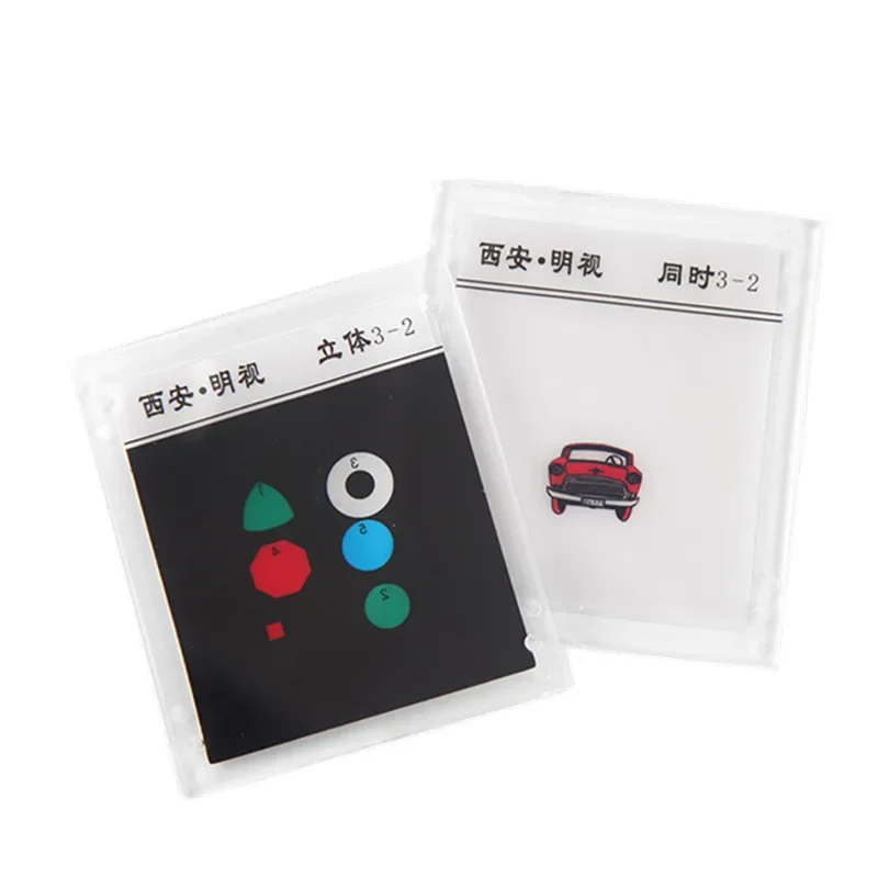 8pcs Anti-Suppression Letter VT Chart Trainer Vision Training Tools for Child Amblyopia Myopia