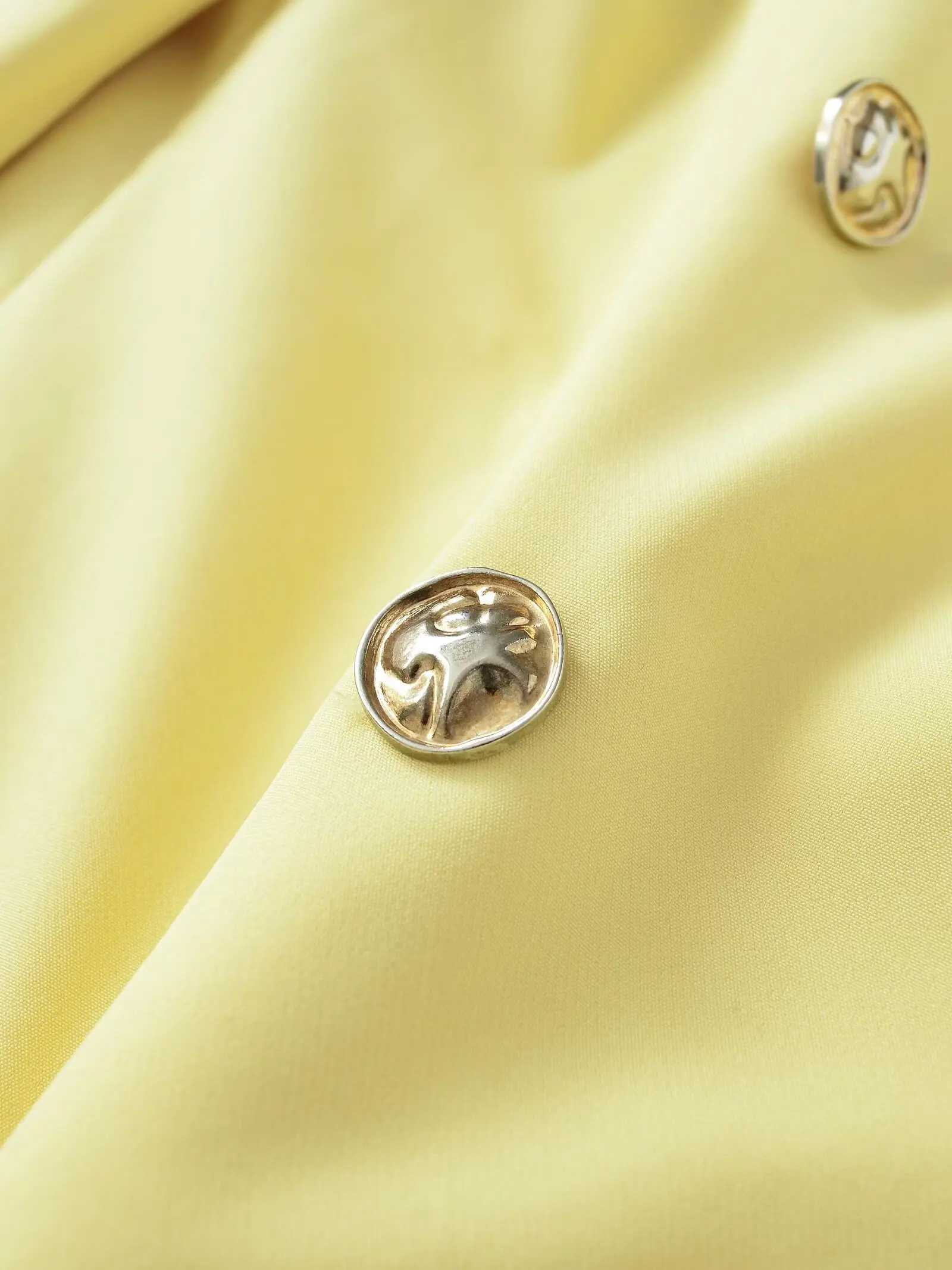 Women Spring Autumn Yellow Double Breasted Short Blazers Coat  Female Long Sleeve Turn-Down Collar Elegant Jackets Streetwear