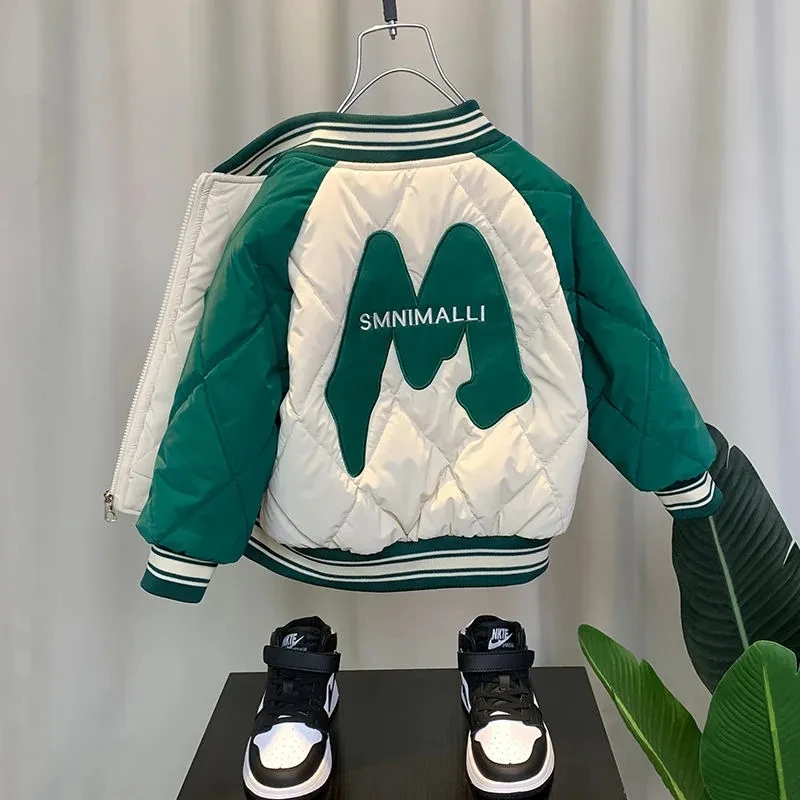 New Children Parkas Winter Jacket for Boys Girls Warm Top Coat Kids Thicken Velvet Jackets Baby Coats Soft Casual Outerwear