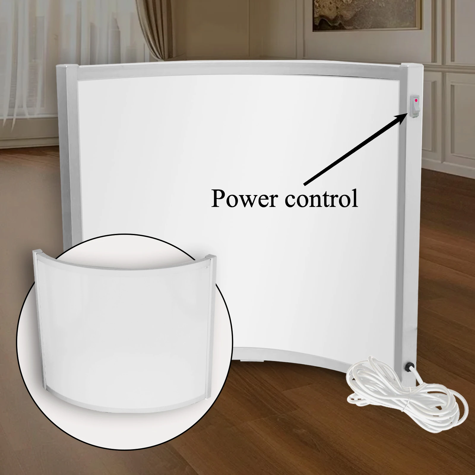 Customizable Visuals 300W Infrared Heater Heating Panel White PET Surface Aluminum Back Carbon Crystal Winter Hand Warmer for