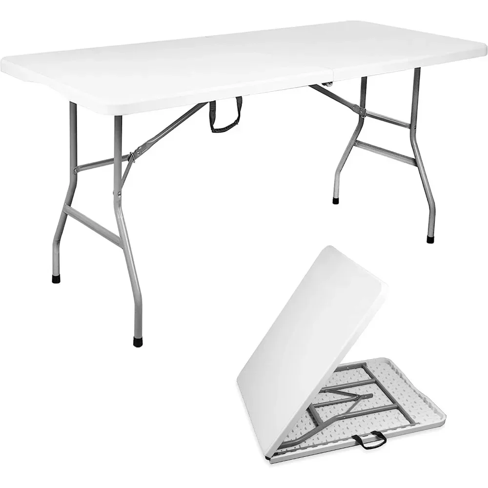 

6ft Folding Tables Desk Foldable Table for Picnic Camping Supplies Chair Outdoor Dining Tourist Furniture