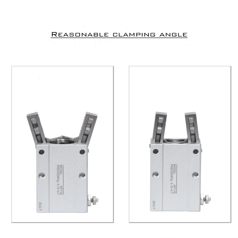 

Pneumatic Stainless Steel HFY Series Angular Style Air Gripper HFTY/HFY20/25/32