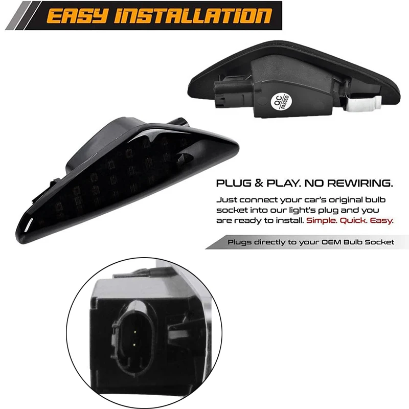 Canbus LED ���̳��� ���̵� ��Ŀ ����, ���� ���õ�, ������ ����, BMW X3 X5 X6 F25 E70 E71 E72 2010-2017 OEM 63137171007, 2 ��