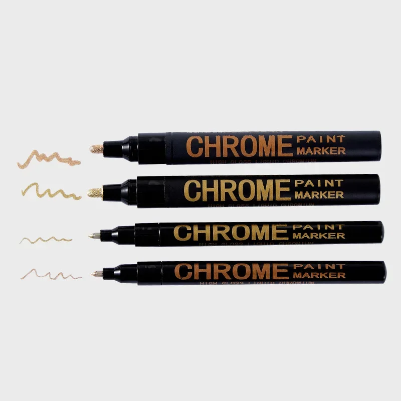 Electroplating Chrome Mirror Marker Silver Liquid Hand-repair Chrome-plated Metal Waterproof Pen Craftwork Paint Pen 0.7/1/3mm mirror marker pens paint marker pen paint pen art marker pen