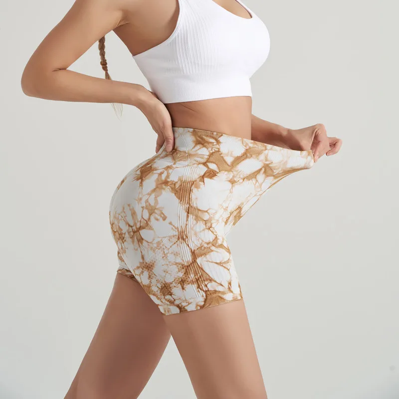 

AQEK Elastic solid seamless shorts Women's soft workout tights Fitness Wear high-waisted yoga pants Gym wear women's yoga shorts