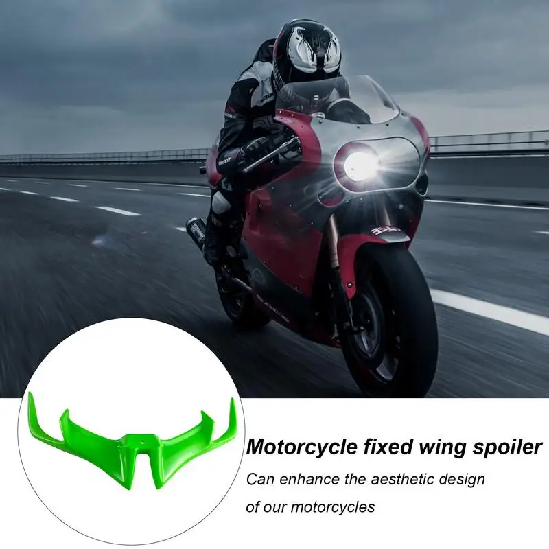 Motorcycle Front Fairing Winglet Wing Cover Trim Universals For Motobike Shark Fin Beak Wing Side Spoilers