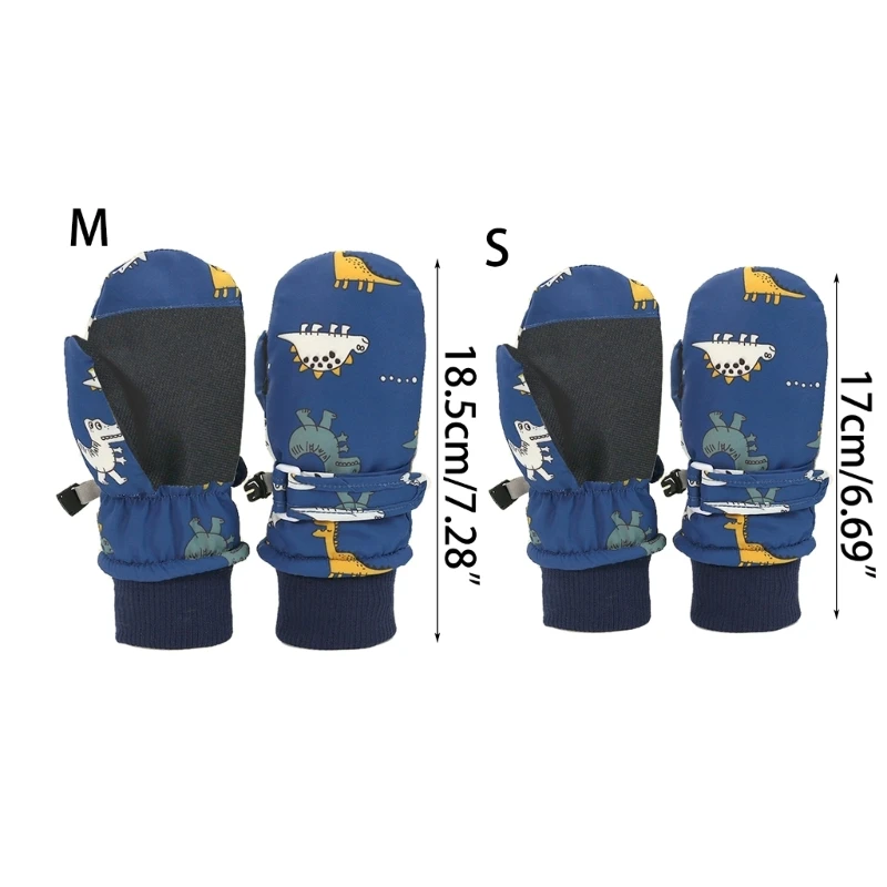 

Windproof Ski Gloves Quick Dryiny Design Winter Warm Mittens Outdoor Sports Waterproof Toddlers Gloves for 6M-4T Kids