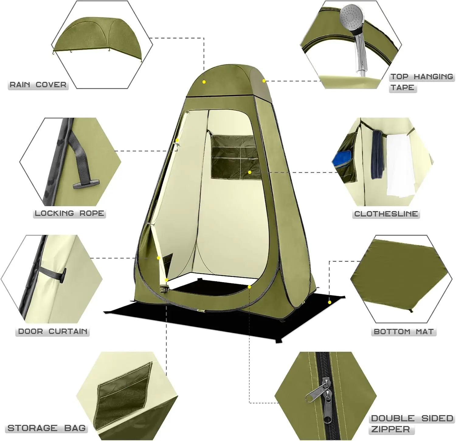 Pop Up Shower Tent 3