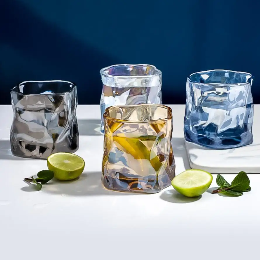 Shining Crystal Old Fashioned Tumblers 280Ml Capacity Set Of 4