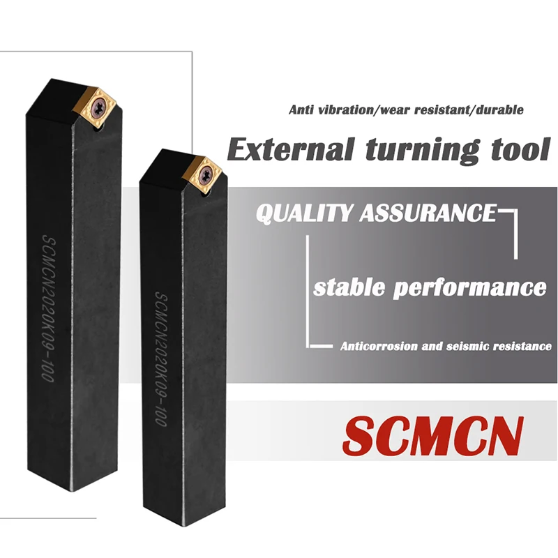 

1PCS SCMCN1010H06 SCMCN1212H09 SCMCN1616H09 SCMCN2020K09 SCMCN2525M09 External Turning Tools Holder For CCMT CNC Lathe Machine
