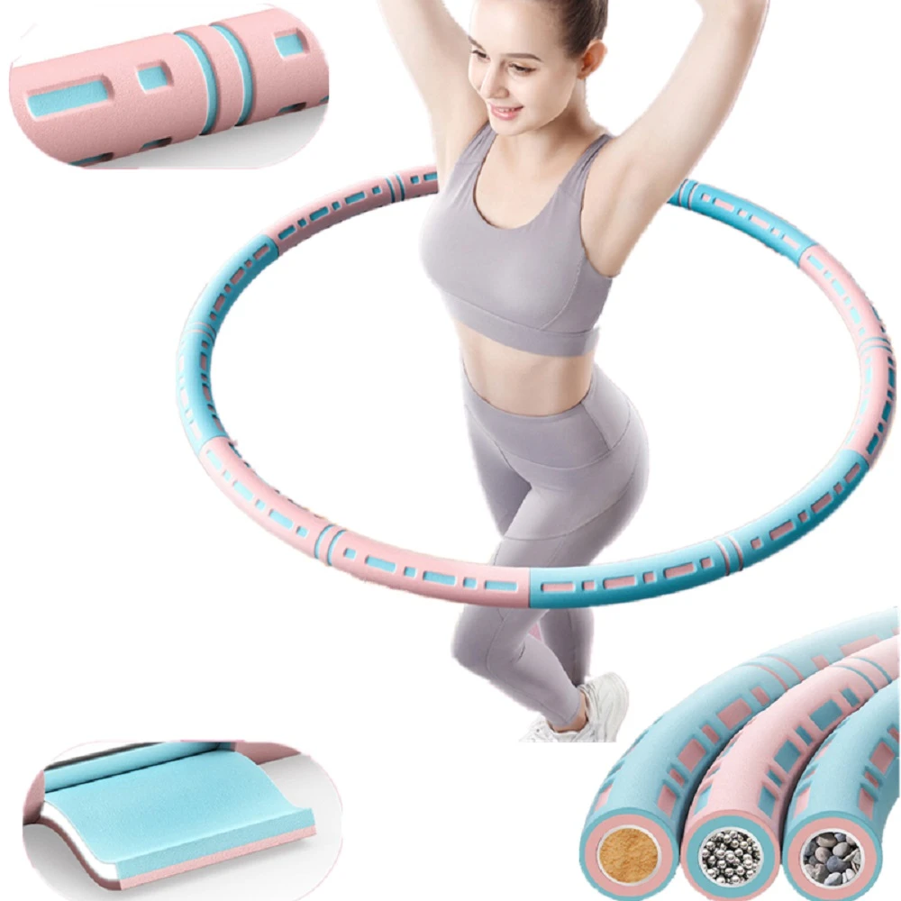 tafel Overblijvend Recyclen 6 Sections Detachable Stainless Steel Easy Sport Hoop Buiktrainer Fitness  Gym Tool Weighted Waist Trainer Ring Workout Equipment - Sport Hoops -  AliExpress