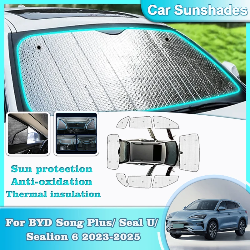 Auto Sun Visor Car Windshield Sunshade Cover Window Sunshades Tool For BYD Song Plus Seal U Sealion 6