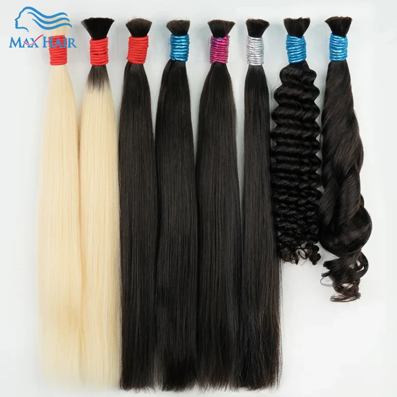 Envio Gratis To Brazil Colore Biondo Capelli Bulk 613 Fasci Di Capelli Umani Estensioni Cabelo Humano Para Mega Her 100-300 Grammi