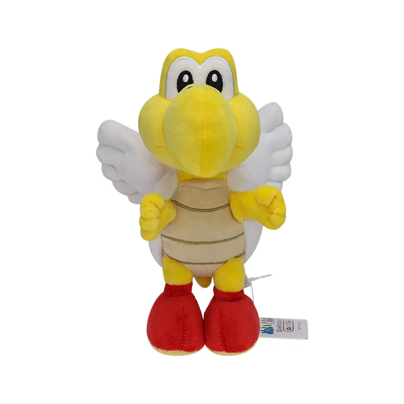 Super Mario Mini Cute Angel Flying Turtle Con Ali Peluche Bambola Action Figurine Da Collezione Modello Anime Giocattoli Figure Regalo 20Cm