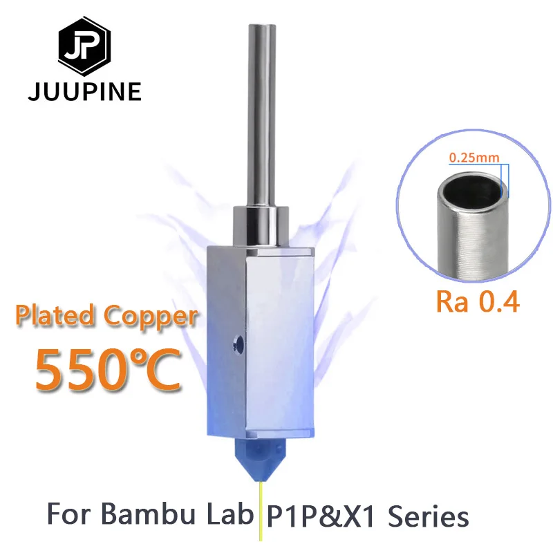 Upgrade 550℃ Plated Copper Heater Block CHT Nozzles Brass For Bambu Lab