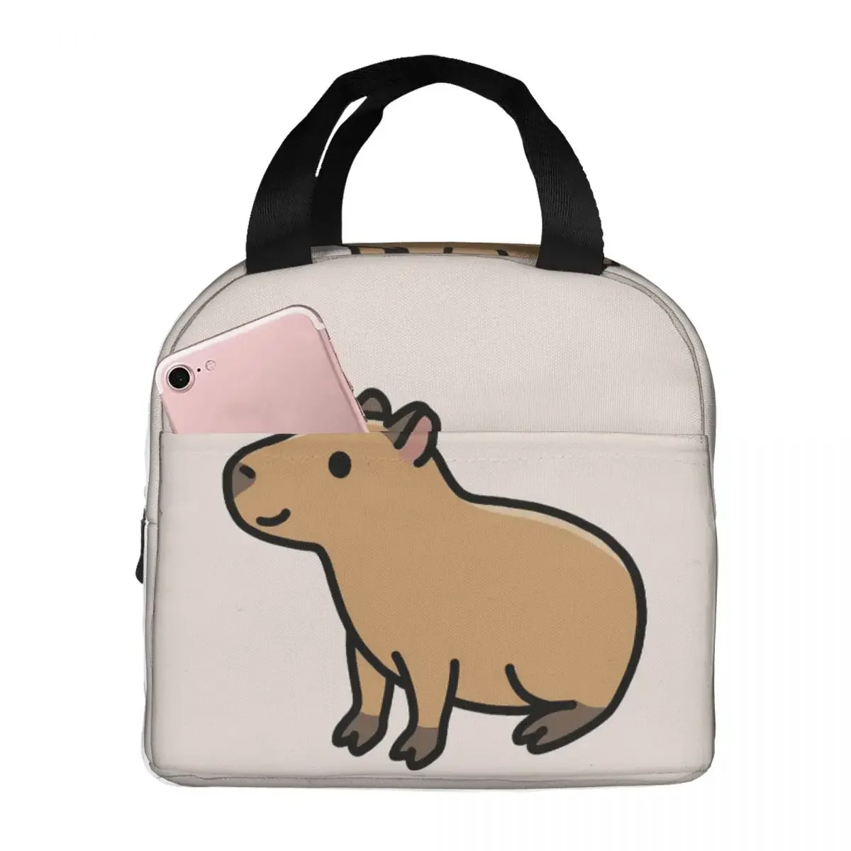 

Capybara Insulated Lunch Bags Waterproof Picnic Bags Thermal Cooler Lunch Box Lunch Tote for Woman Work Children School