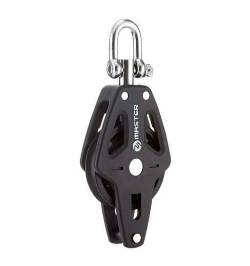 

Sailboat Dinghy Hardware 90mm 3.54" Single Swivel Shackle Becket Plain Bearing Block Master BP-0902F