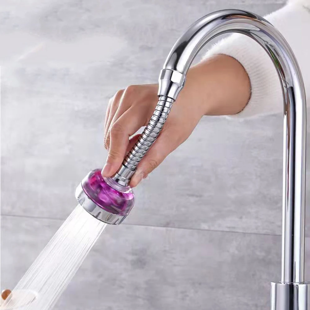 

360 Degree Rotatable Faucet Sprayer Aerator Water Saving Splashproof Universal Faucet Tap Head Nozzle for Kitchen Bathroom