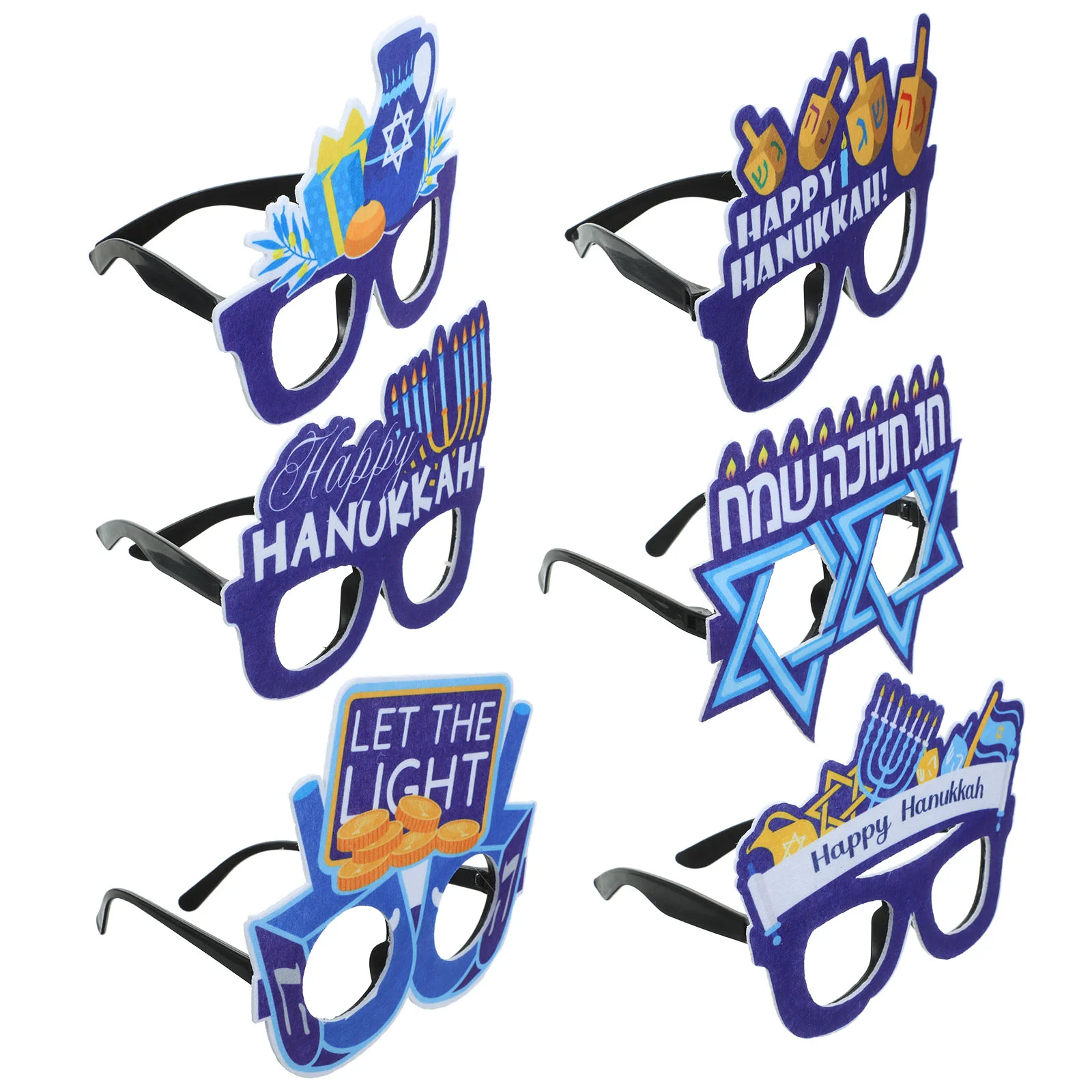 Plastic hanukkah glasses