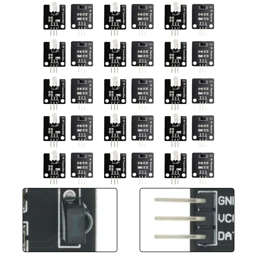 38kHz 적외선 수신기 및 송신기 모듈 30개, 원격 제어 및 장애물 감지용, AVR 및 ARM과 호환 가능