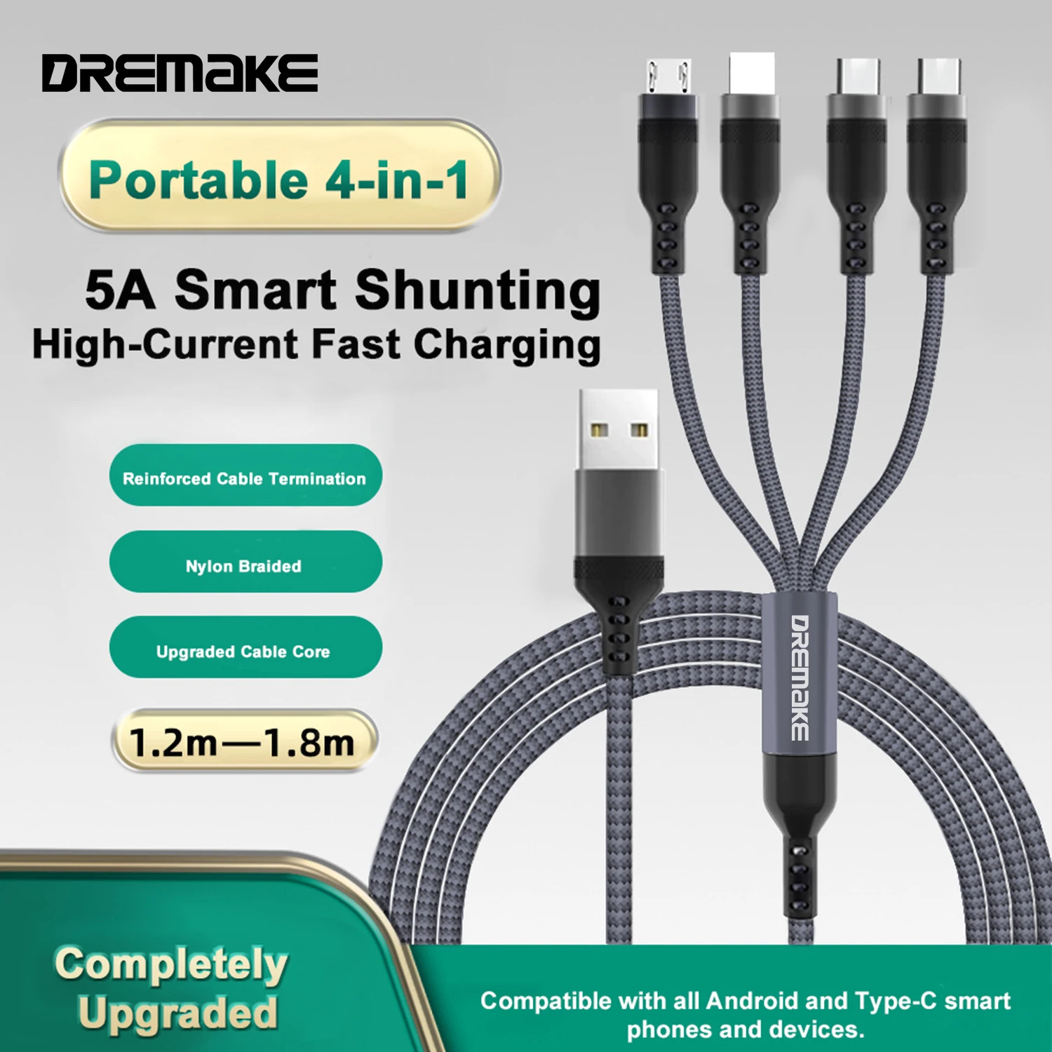 Universal 4-in-1 Fast Charging Cable