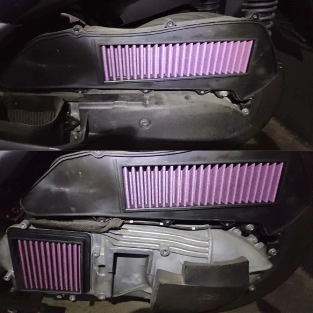 Motorcycle Engine Air Intake Filter Cleaner Element High Flow Non-woven Fabric Air Filter For Yamaha Xmax250 Xmax300 2017-2021 - - Racext 17