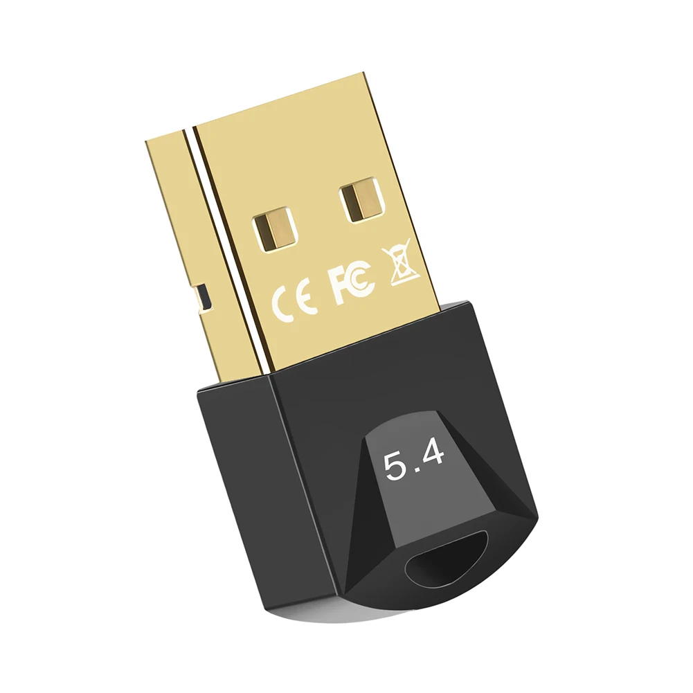 USB 블루투스 호환 5.4 어댑터, 무선 동글 드라이버 프리 지원, 컴퓨터 데스크탑 노트북용, Windows 11, 10/8.1