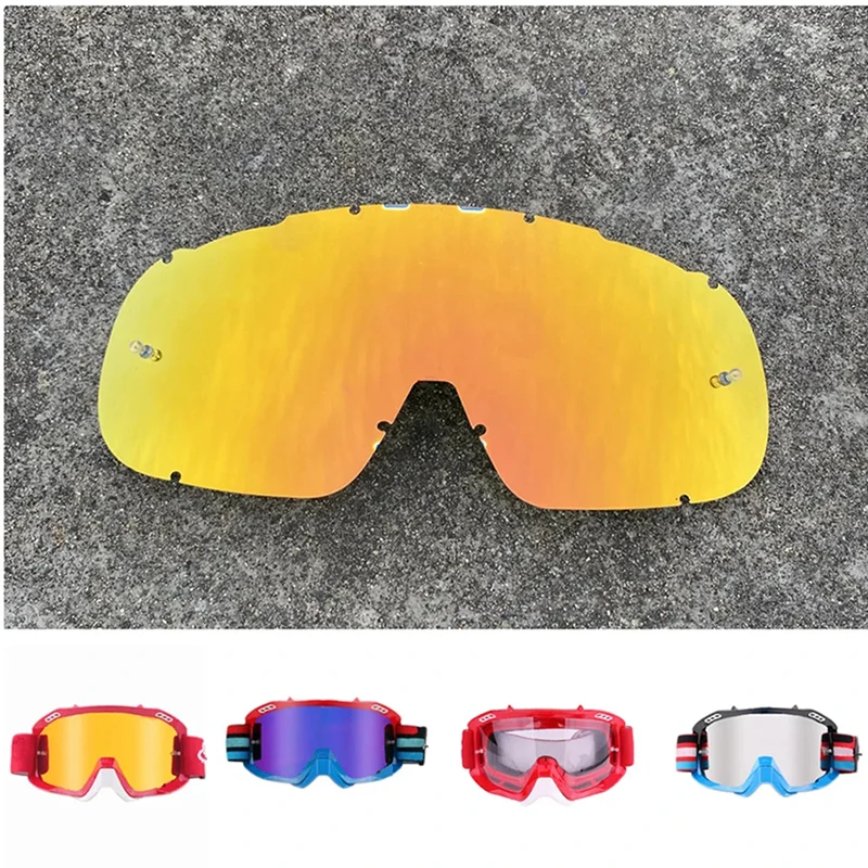 

Motocross Goggles Lens for FOXS Outdoor Sport Sunglasses Replaced Rubber Dirtbike Glasses Motorcycle Helmet Accessories