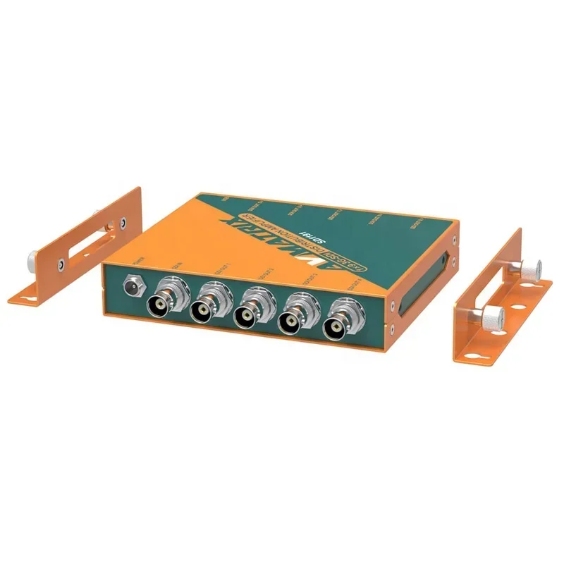 Avmatrix SD1191 1 입력 9 출력 1080p 해상도 오디오 비디오 SD HD 3G-SDI 스플리터 분배 증폭기 금속 재질